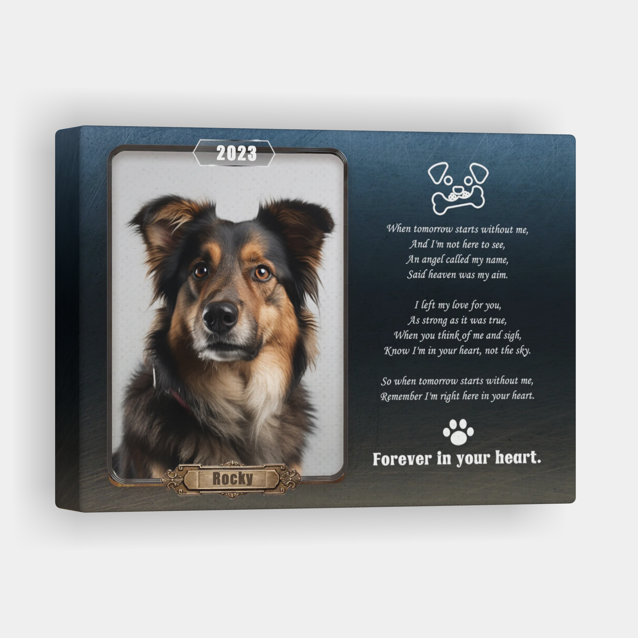 Forever in My Heart - Personalized Pet Memorial Print