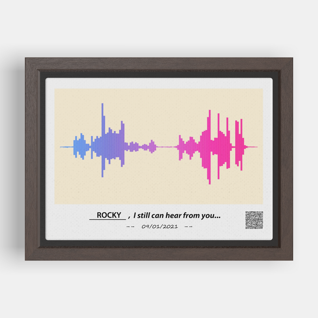 I still can hear from you - Personalized VOICE Canvas Pet Memorial