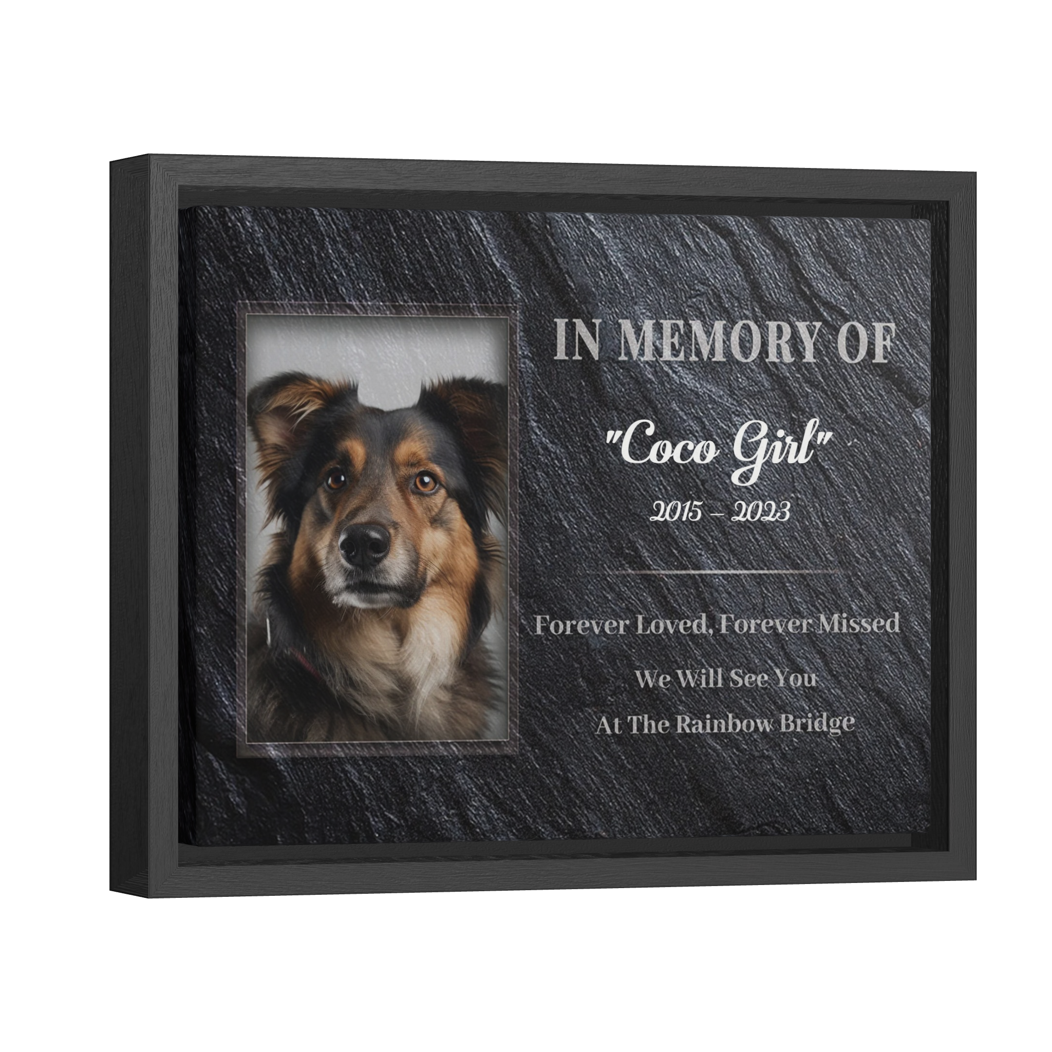 Forever Loved Forever Missed - Personalized Canvas Print Pet Memorial