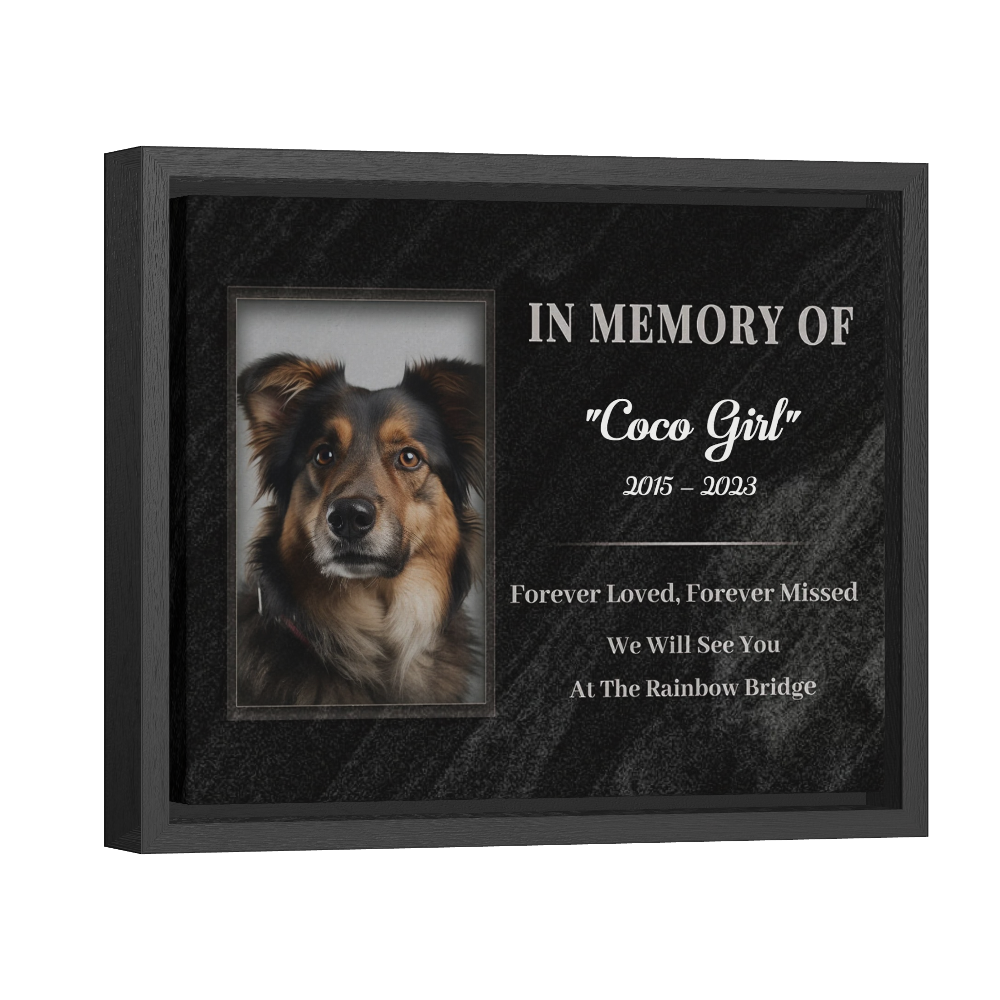 Forever Loved Forever Missed - Personalized Canvas Print Pet Memorial