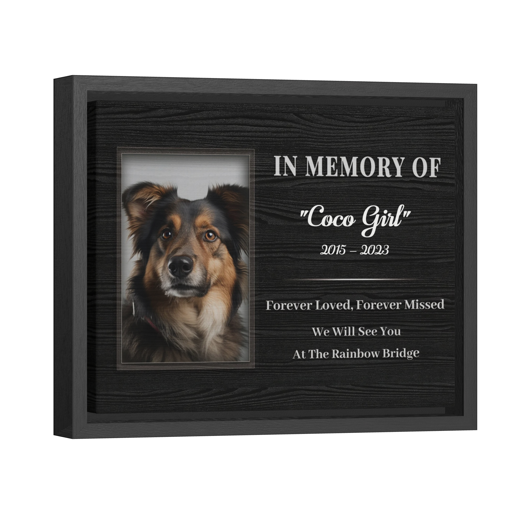 Forever Loved Forever Missed - Personalized Canvas Print Pet Memorial
