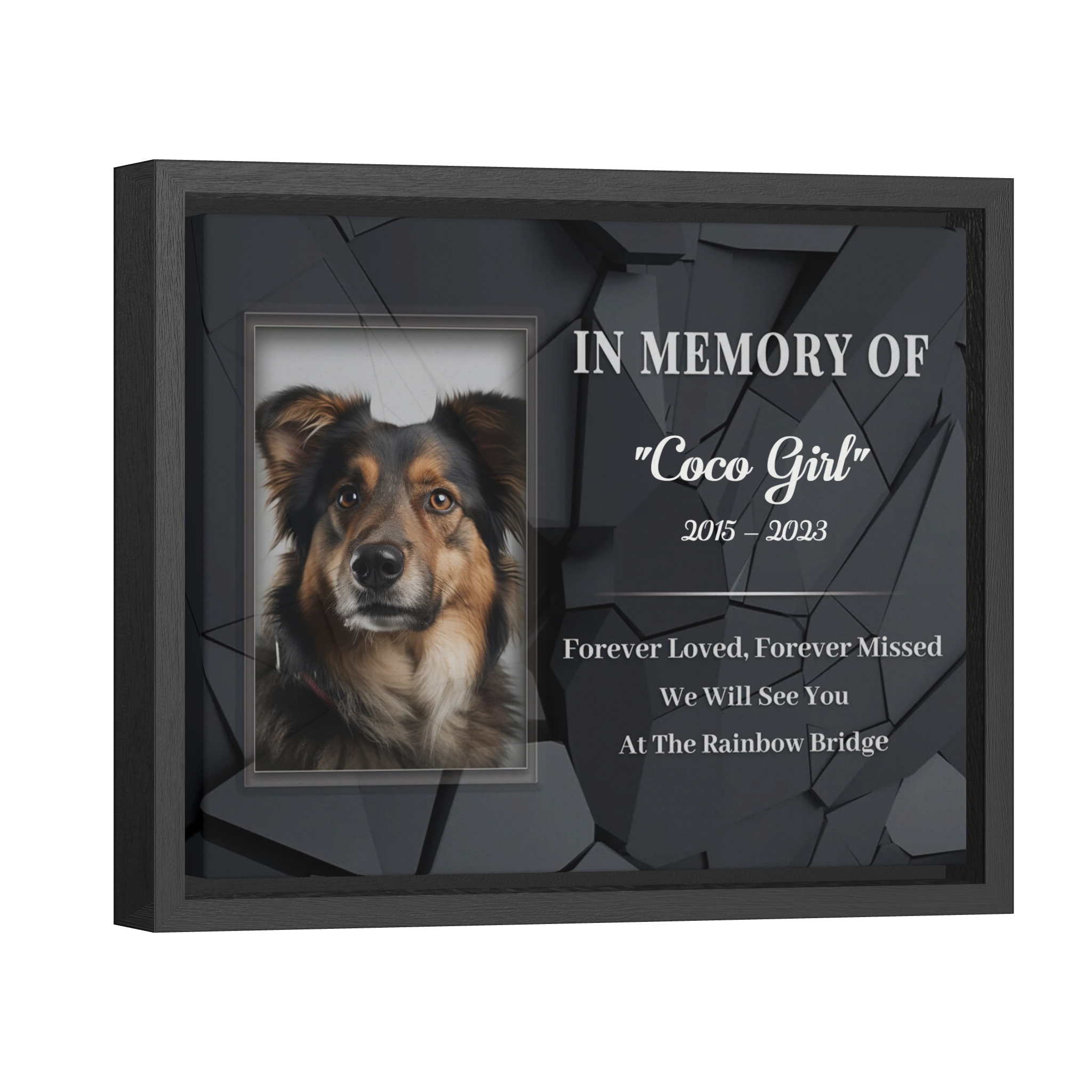 Forever Loved Forever Missed - Personalized Canvas Print Pet Memorial