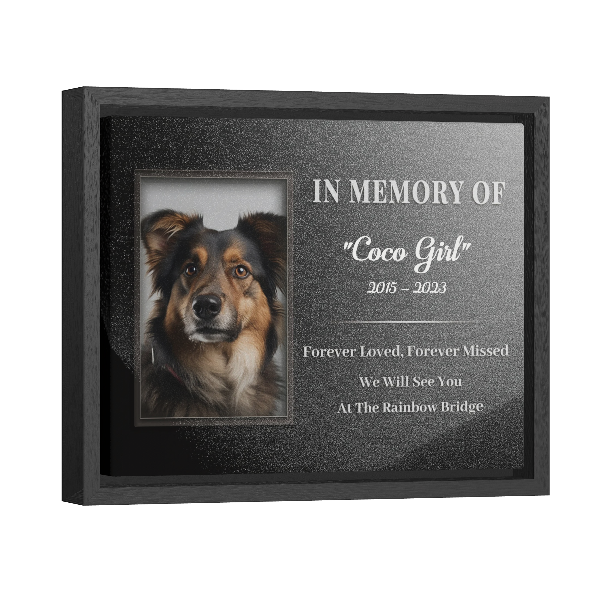 Forever Loved Forever Missed - Personalized Canvas Print Pet Memorial