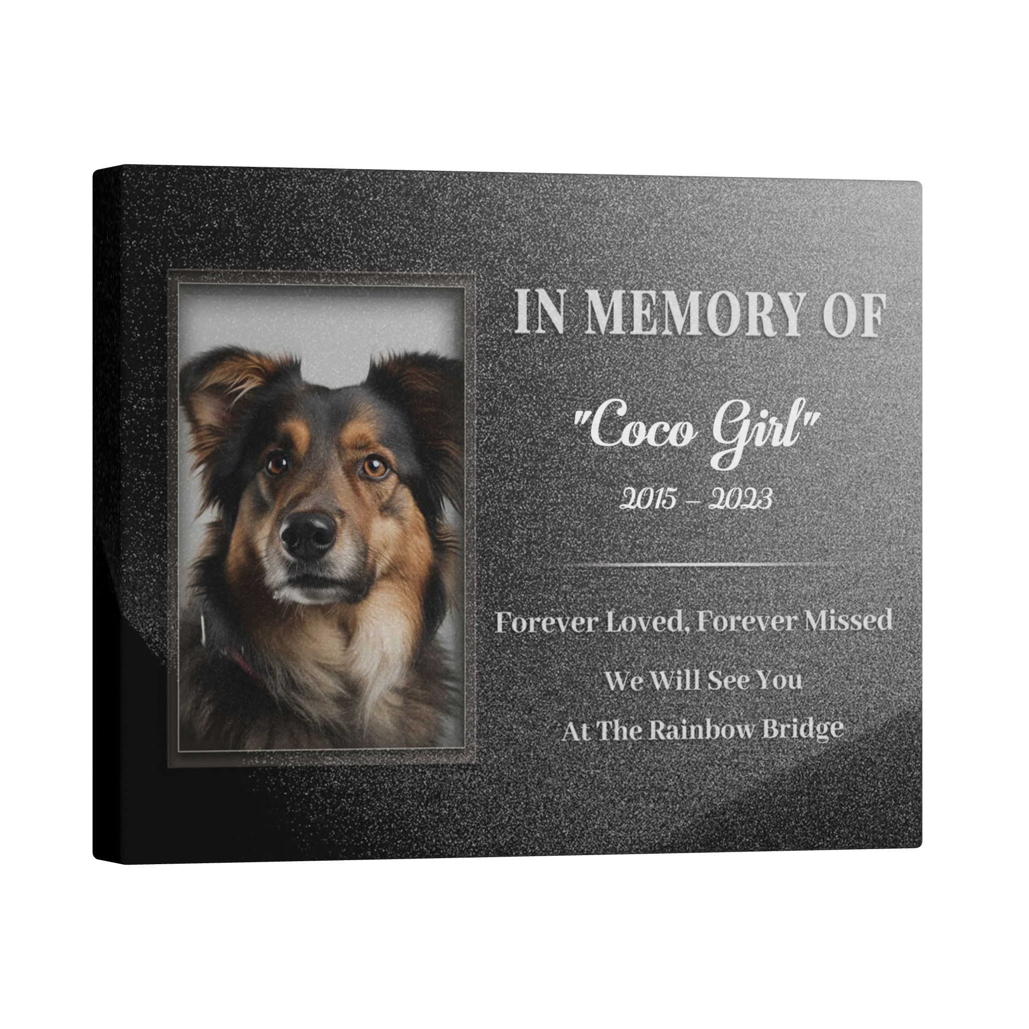 Forever Loved Forever Missed - Personalized Canvas Print Pet Memorial
