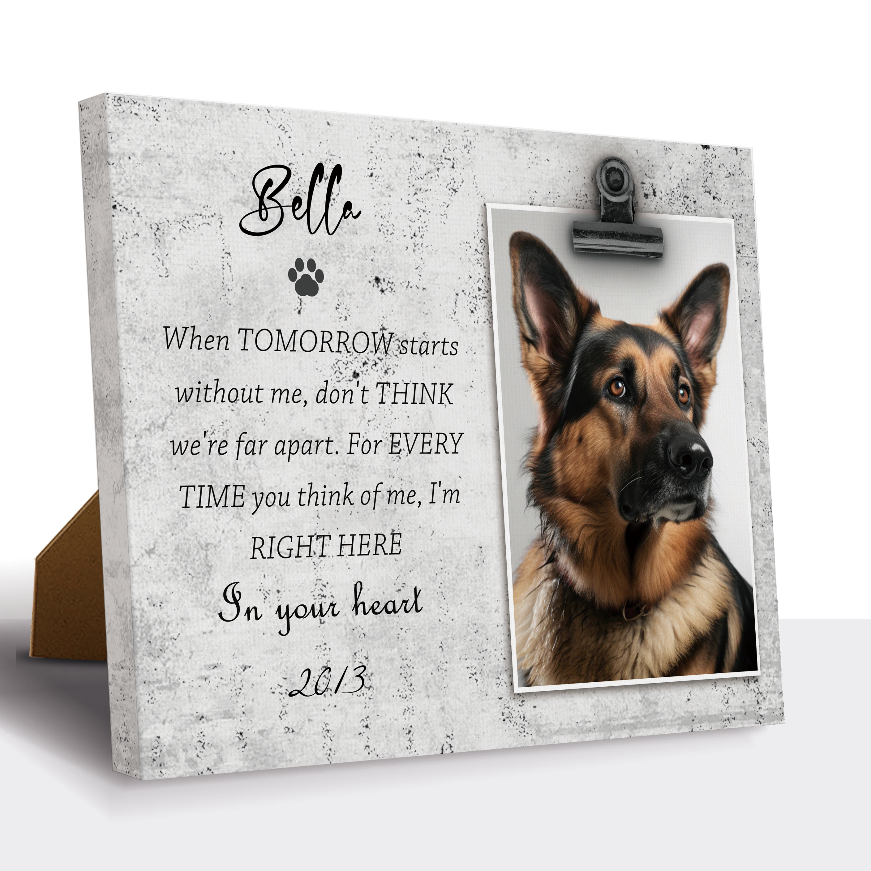 When Tomorrow Starts without Me - Personalized Pet Memorial Print