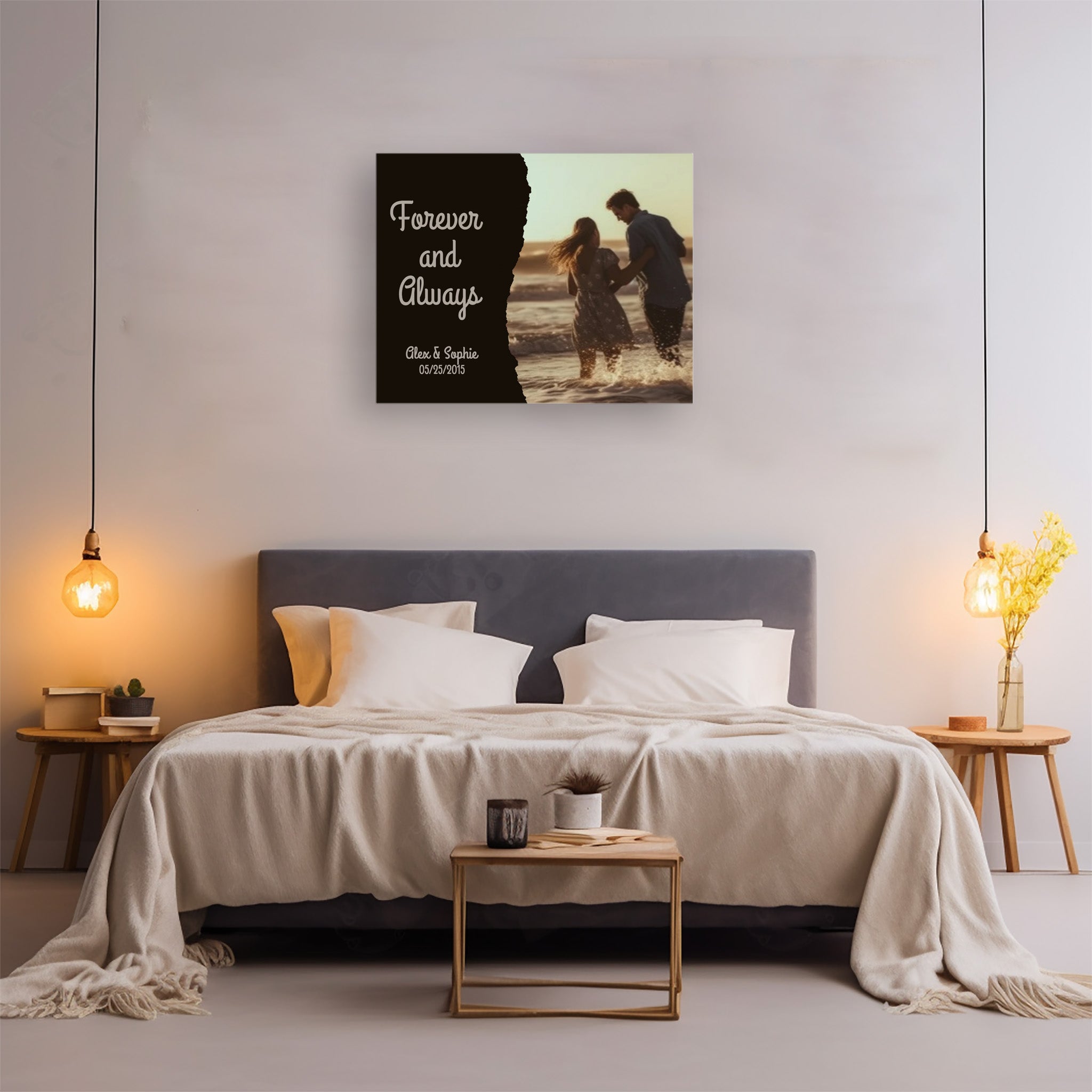 Forever and Always - Custom Personalized Canvas Print