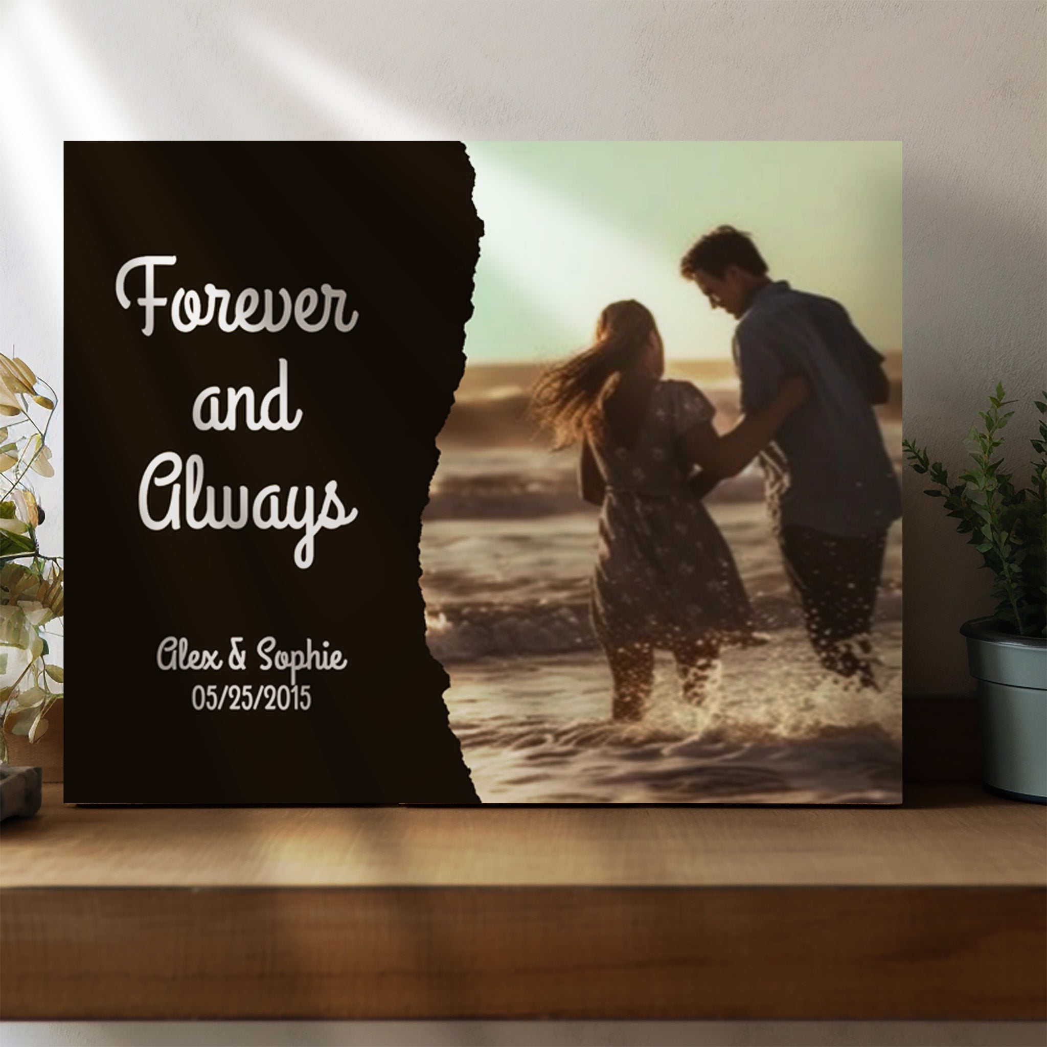 Forever and Always - Custom Personalized Canvas Print