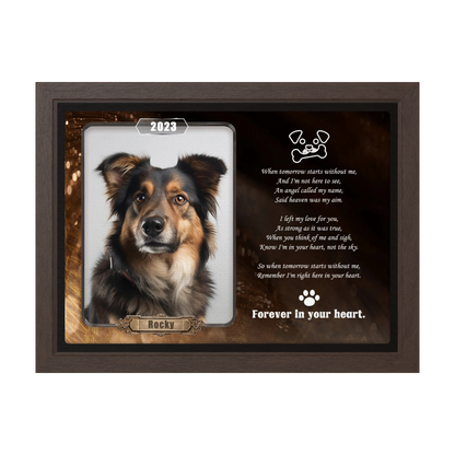 Forever in My Heart - Personalized Pet Memorial Print