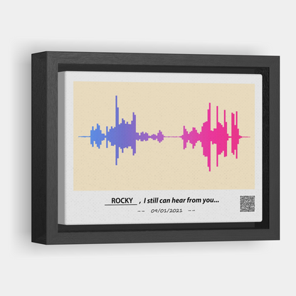 I still can hear from you - Personalized VOICE Canvas Pet Memorial