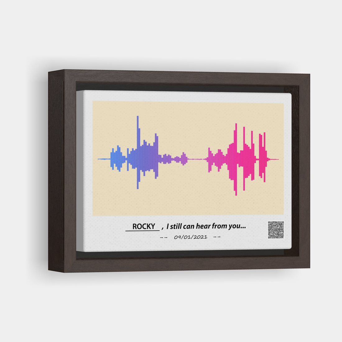I still can hear from you - Personalized VOICE Canvas Pet Memorial