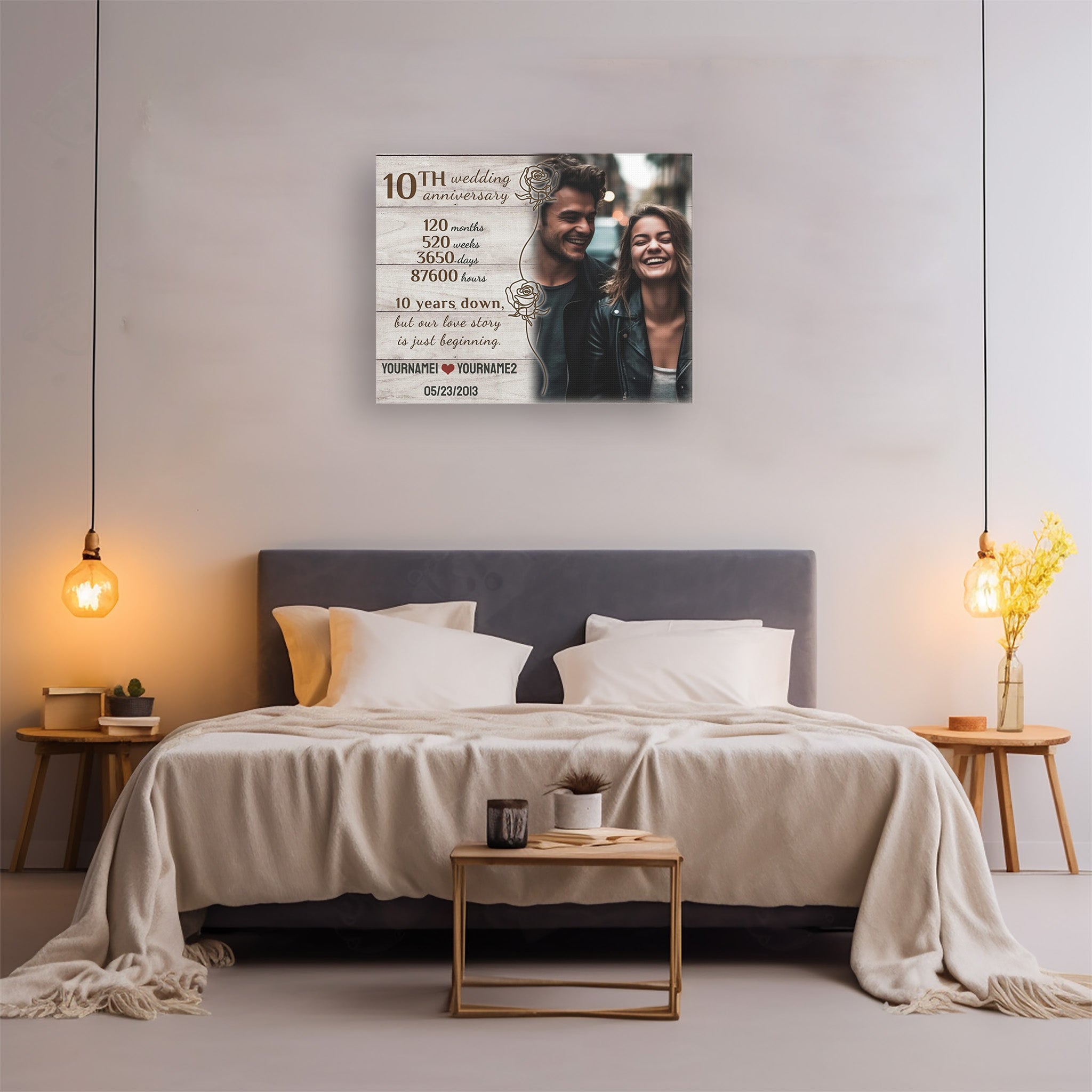 Every Memorable Hour - 10th Anniversary Custom Canvas Gift
