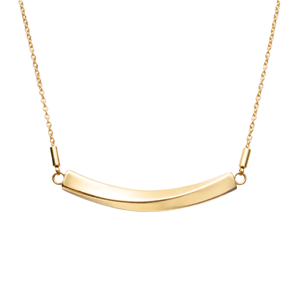 The Curved Bar Urn Necklace