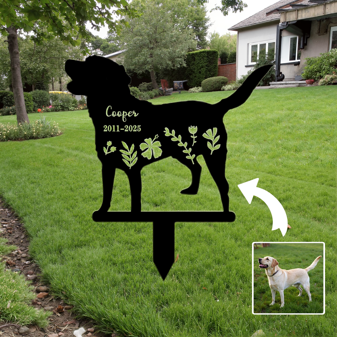 To Be Remembered Forever-Customized Pet Memorial Garden Sign