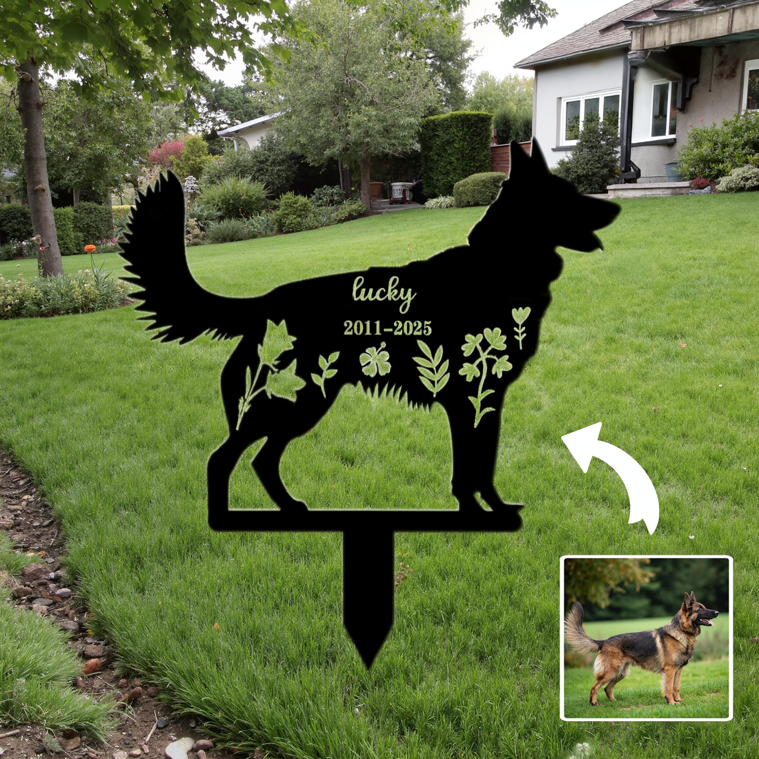 To Be Remembered Forever-Customized Pet Memorial Garden Sign