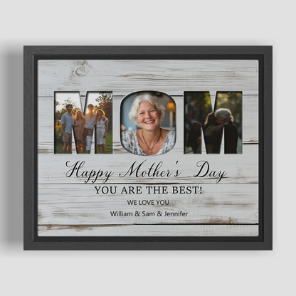 You Are The Best Mom, With Name, Horizontal - Custom Memorial Print