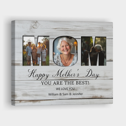 You Are The Best Mom, With Name, Horizontal - Custom Memorial Print