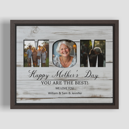 You Are The Best Mom, With Name, Horizontal - Custom Memorial Print