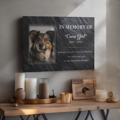 Pet Gravestone Canvas - Personalized Canvas Print Pet Memorial