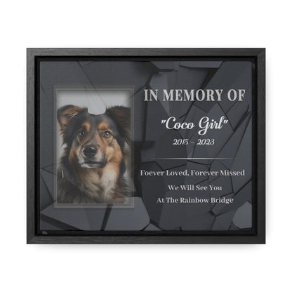 Pet Gravestone Canvas - Personalized Canvas Print Pet Memorial