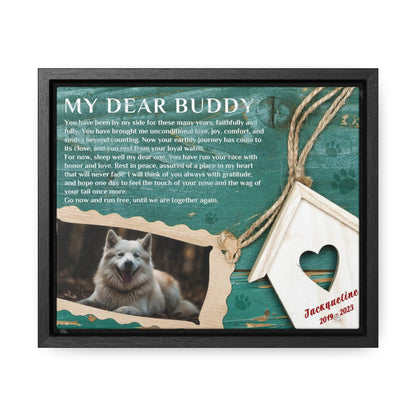 Run Free - Personalized Canvas Print Pet Memorial