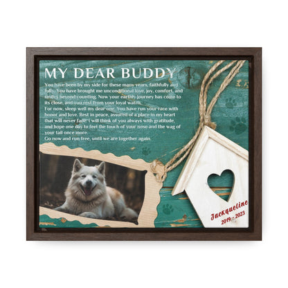 Run Free - Personalized Canvas Print Pet Memorial